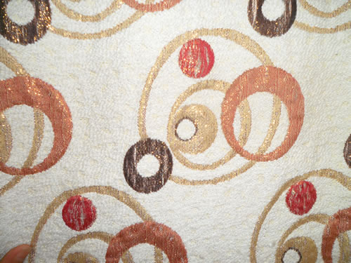 sofa cloth,with gold thread