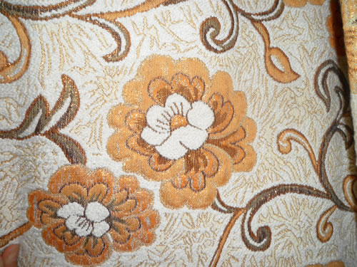 sofa cloth,with gold thread