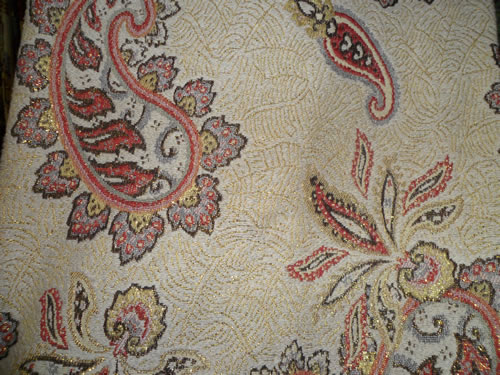 sofa cloth,with gold thread