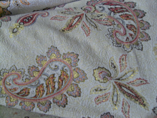 sofa cloth,with gold thread