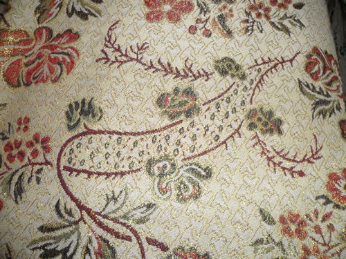 sofa cloth,with gold thread