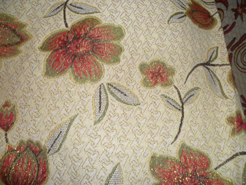 sofa cloth,with gold thread