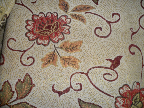 sofa cloth,with gold thread
