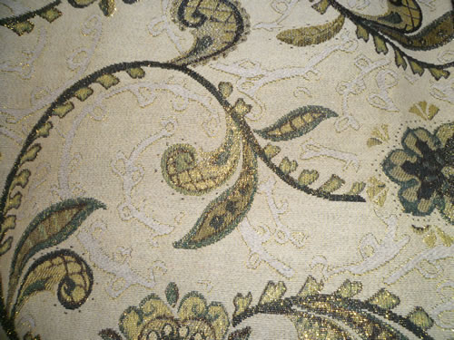 sofa cloth,with gold thread