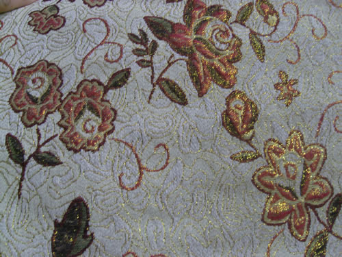 sofa cloth,with gold thread