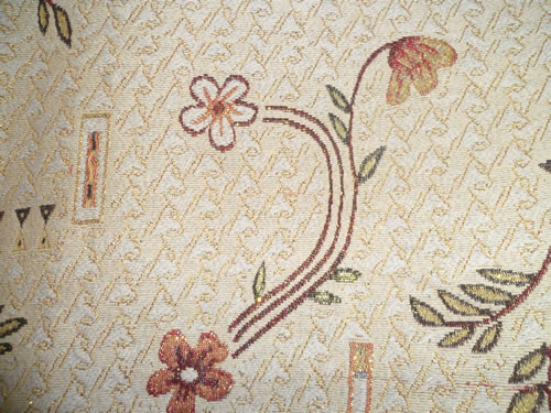 sofa cloth,with gold thread
