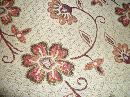 sofa cloth,with gold thread