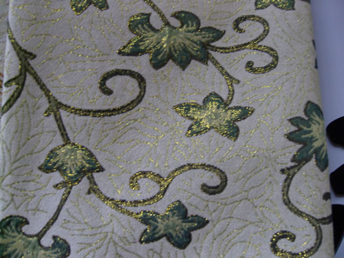 sofa cloth,with gold thread