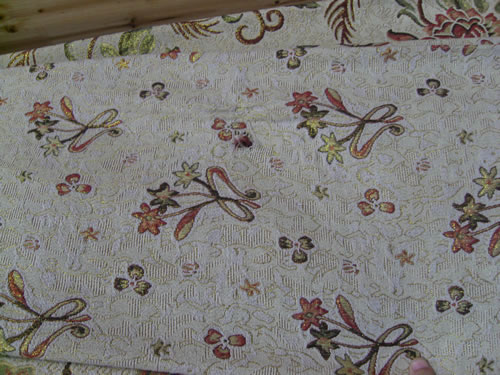 sofa cloth,with gold thread