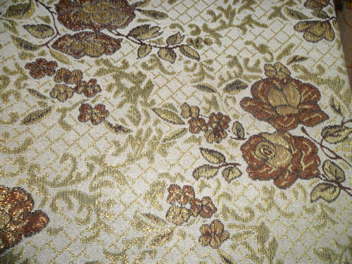 sofa cloth,with gold thread